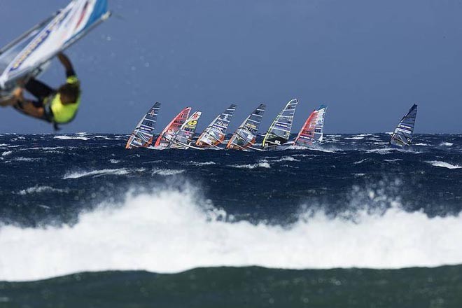 Race start - 2008 Gran Canaria PWA Grand Slam – Day Three ©  John Carter / PWA http://www.pwaworldtour.com